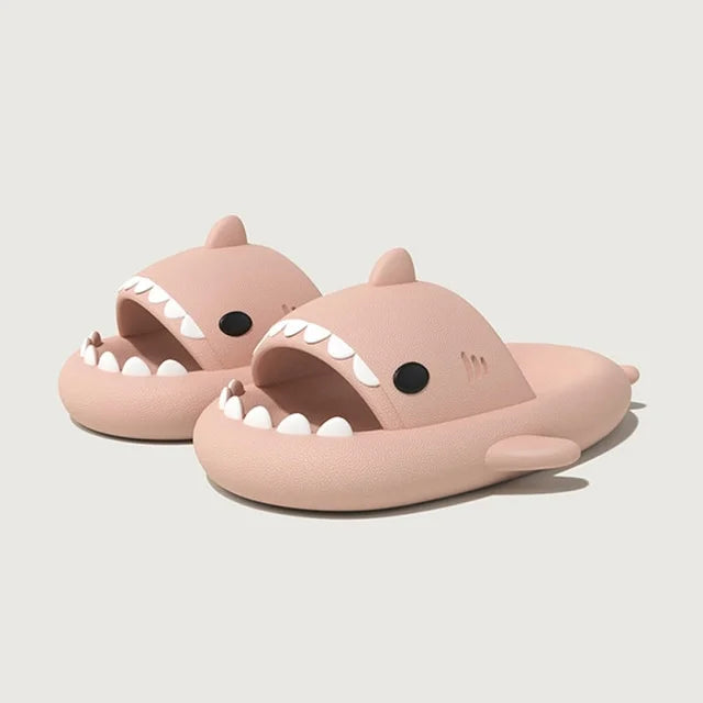 Pirate Shark Slippers Summer Women Cute Flip-Flop Men Home EVA Thick Bottom Slides Light Funny Sandals Couples Adult Beach Shoes