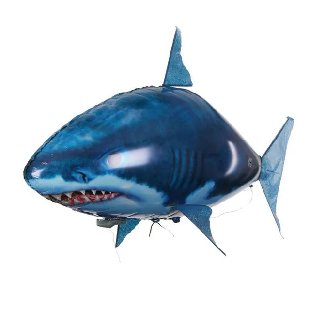 Remote Control Shark Toys Air Swimming RC Animal Infrared Fly Balloons Sharks Fish Toy For Children Christmas Gifts Decoration